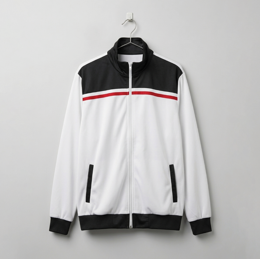 Tracksuit (ကတ္တီပါအဖြူနက်စပ်) image 1