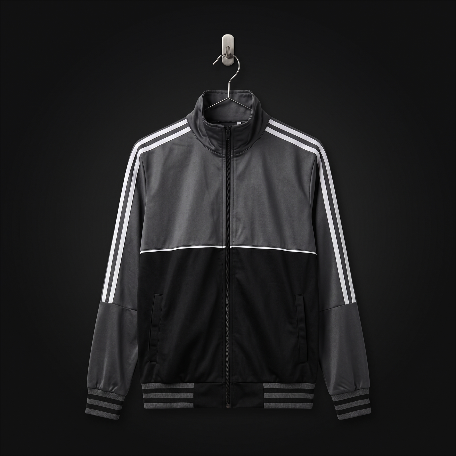 Tracksuit (ကတ္တီပါ အနက်ခဲစပ် စပေါ့ဖြူ) image 2