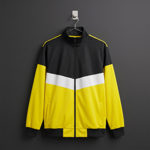 Tracksuit (ကတ္တီပါအ၀ါ အနက်စပ်)