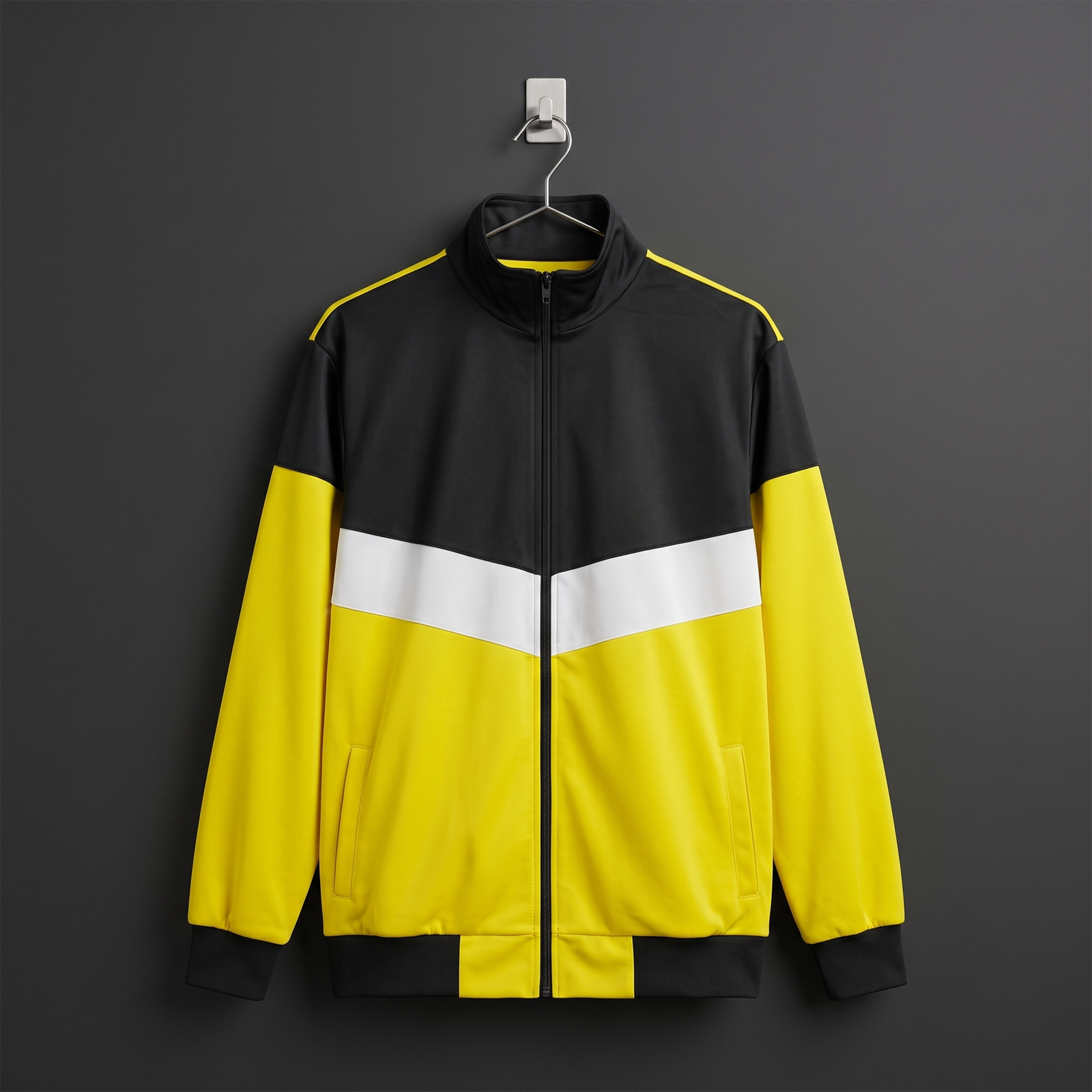Tracksuit (ကတ္တီပါအ၀ါ အနက်စပ်) image 1