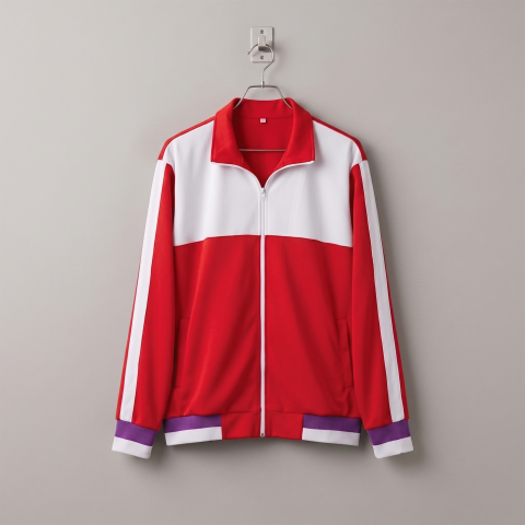 Tracksuit Yachika အနီအဖြူစပ်