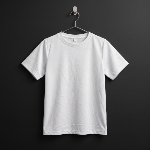 T Shirt CVC သား အဖြူ