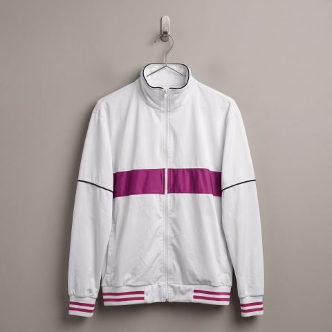 Tracksuit (ကတ္တီပါဖြူပန်းခရမ်းစပ် ပေါ့နက်)