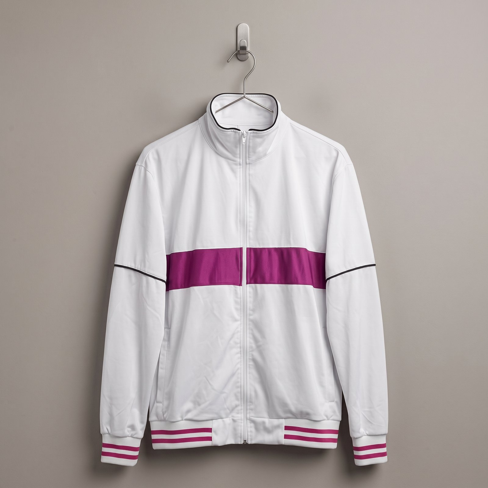 Tracksuit (ကတ္တီပါဖြူပန်းခရမ်းစပ် ပေါ့နက်) image 1