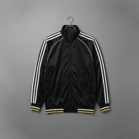 Tracksuit (ကတ္တီပါအနက်လိုင်းသုံးလိုင်းစပေါ့ဖြူ)
