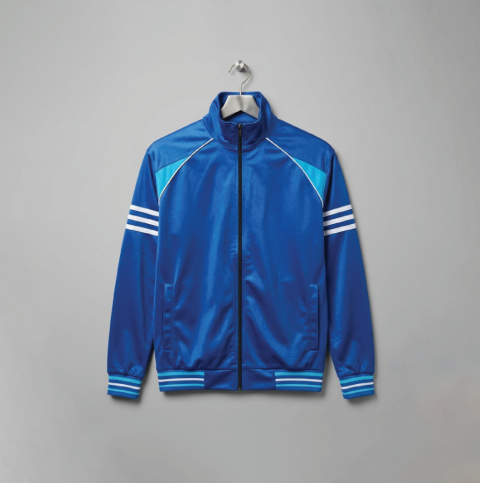 Tracksuit (ကတ္တီပါအပြာစိမ်းပြာစပ်လိုင်းသုံးလိုင်း)