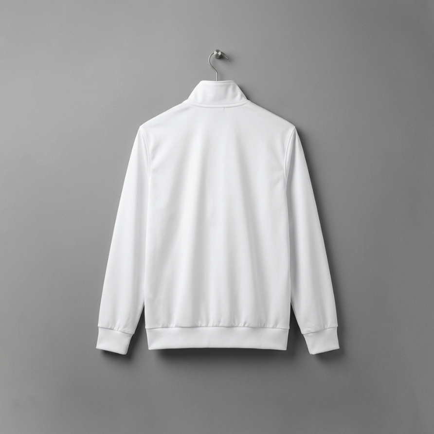 Tracksuit (ကတ္တီပါအဖြူစပေါ့အနက်) image 2