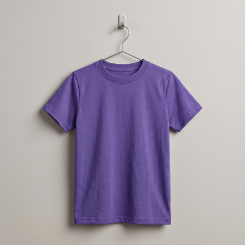 T Shirt CVC သား ခရမ်း